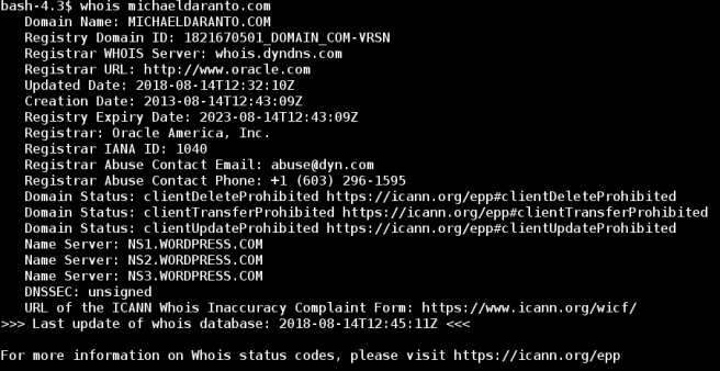whois